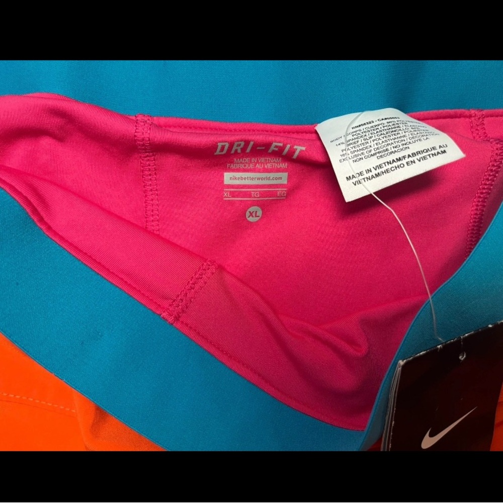 Nike Orange and Blue Athletic Shorts - Picture 3 of 3